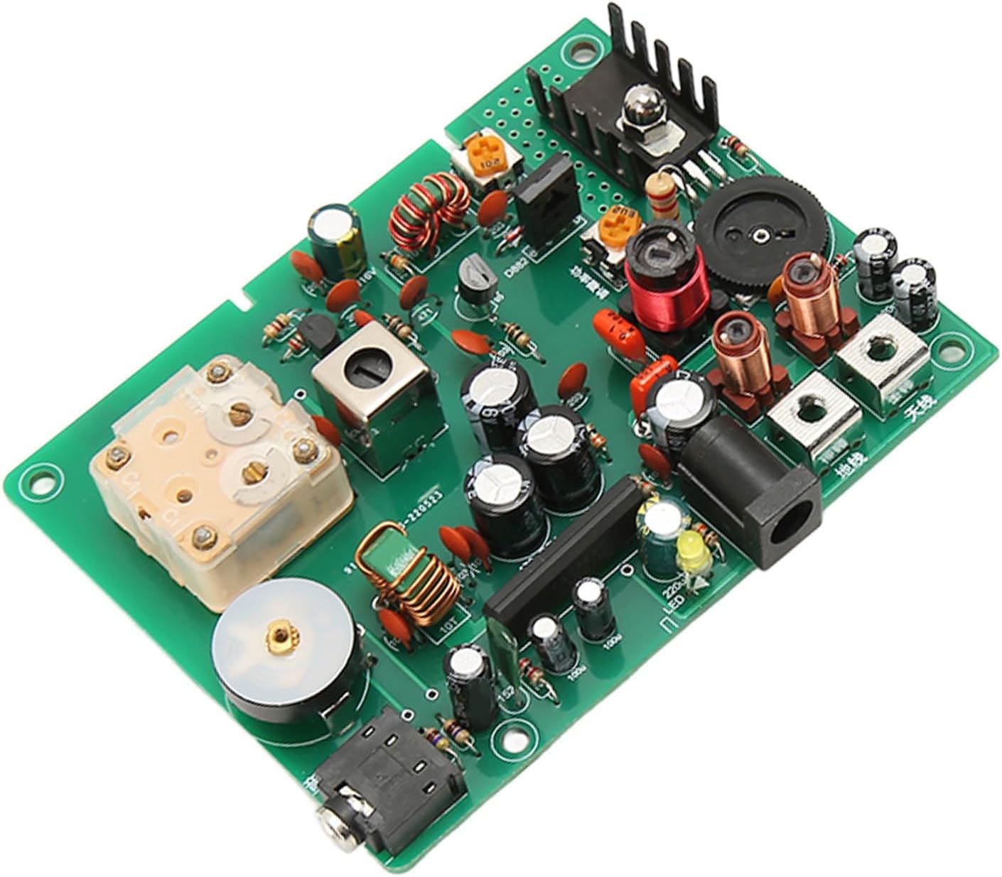 AM Transmitter Kit Adjustable 530 ‑ 1600KHZ Medium Wave Transmitter, for School Experiment with Sound Amplification and High Frequency Modulation