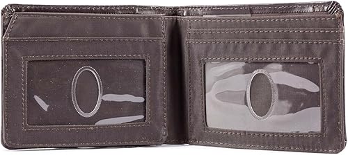 Miniatura 6 de Big Skinny Billetera delgada de cuero para hombre, con capacidad para hasta 30 tarjetas
