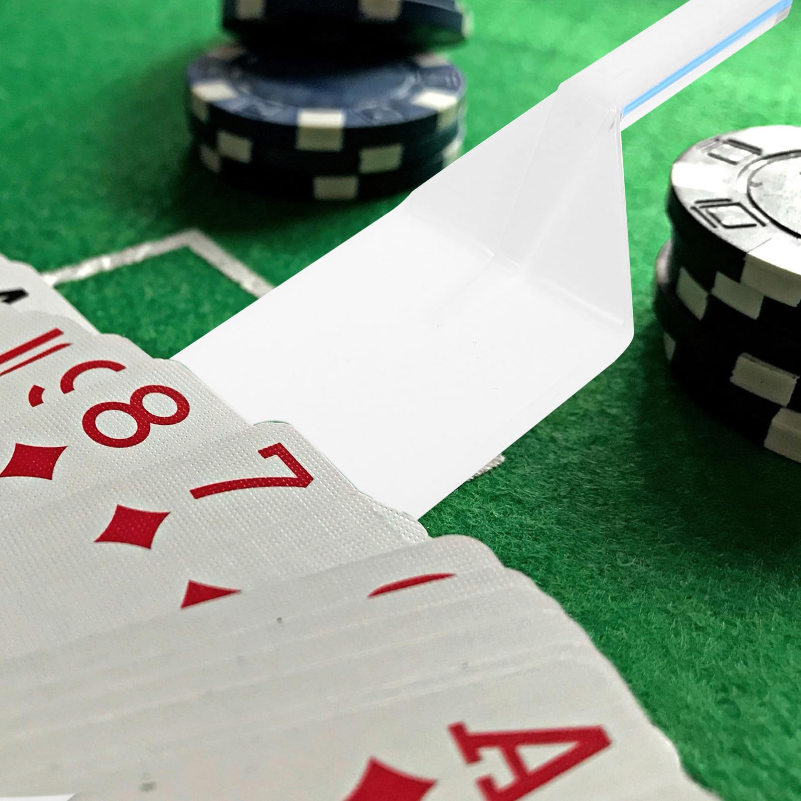 Toyvian 2stücke Portable Poker Karten Dealer Professionelle Spielkarten Schaufel Für Texas Hold Praktisches Zubehör Für Kartenspiele Robustes Design Aus Stabilem Kunststoff