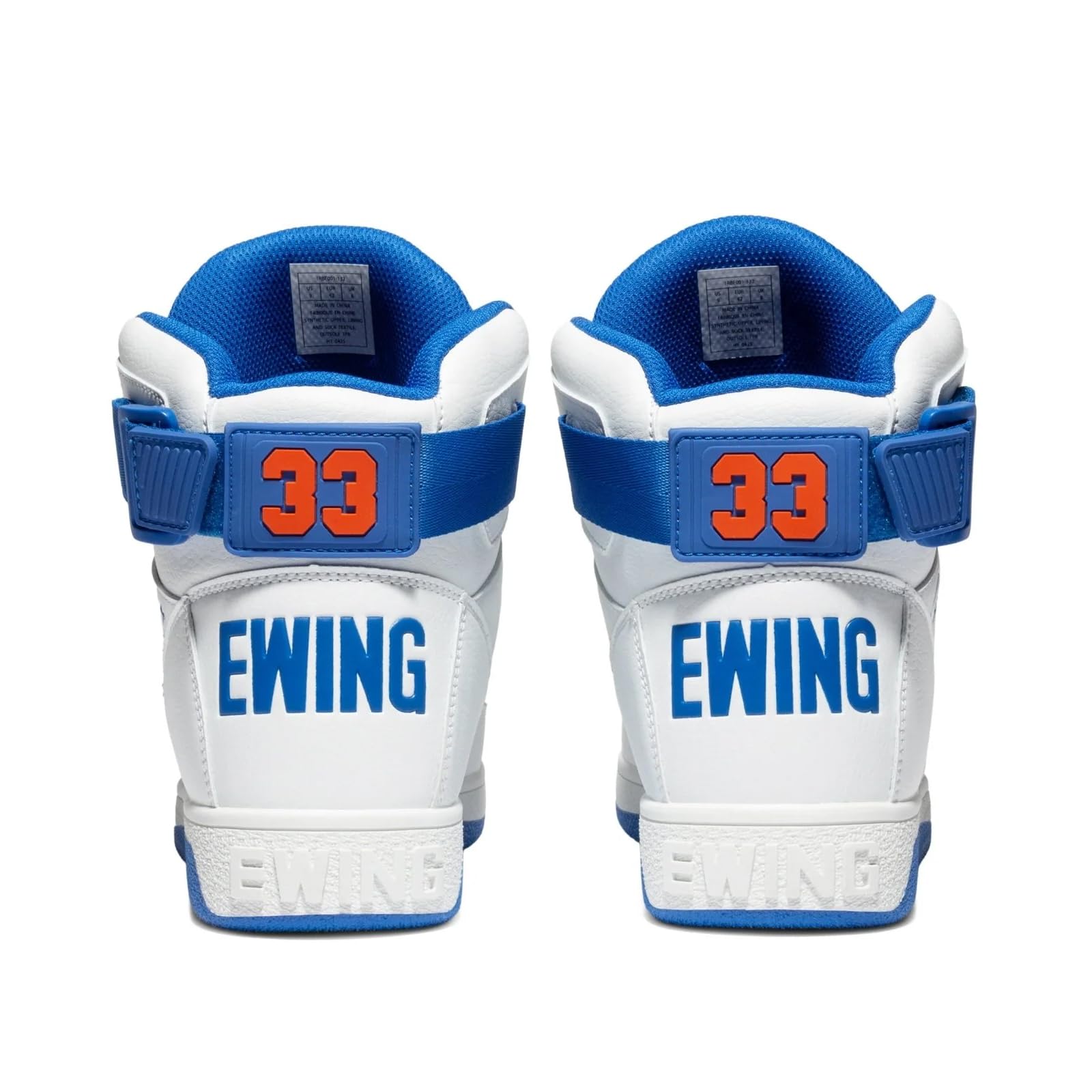 PATRICK EWING Athletics 33 HI x Orion Hybrid White Blue Orange High-Top Sneakers