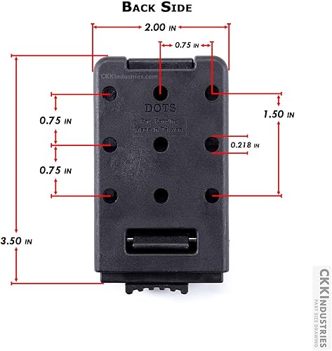 Miniatura 7 de Accesorio de funda con clip para cinturón de combate, diseño de bloqueo OWB (fuera de la cintura), (para cinturones de 1.50-1.75 pulgadas), para