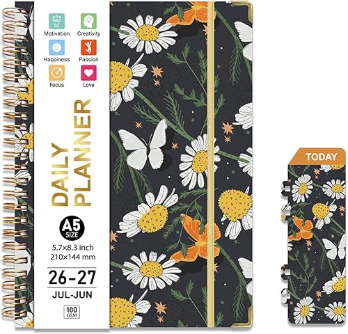 Planner 2026-2027, Monthly and Weekly Academic Planner July 2026 - June 2027, Hardcover Teacher Student Planning Agenda book with Tabs, Perfect for School Office Supplies, 5.7" x 8.3", Premium Paper
