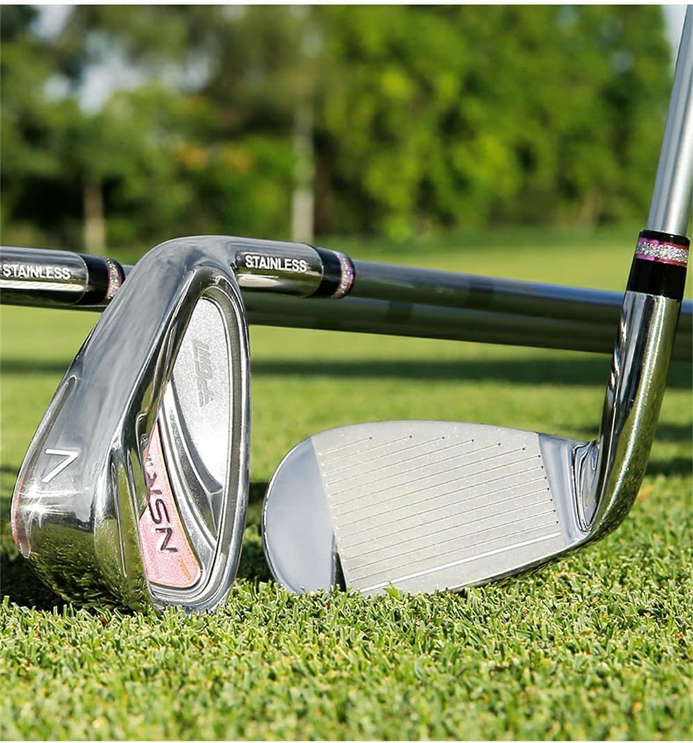 Carbon/Steel Single Clubs for Women Golfers - Practice Golf Iron No.7 Iron Ladies Golf Clubs with Headcover (Carbon Rod,Black)