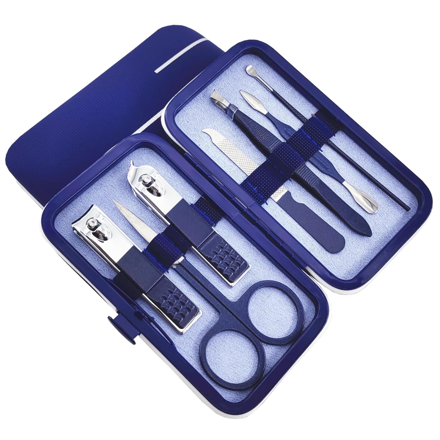 Manicure Set, Nail Clippers Kit 7 in 1 Stainless Steel Professional Portable Manicure Pedicure Care Kit with PU Leather Case Manicure Kit, Nail Clipping Tools-picture-19