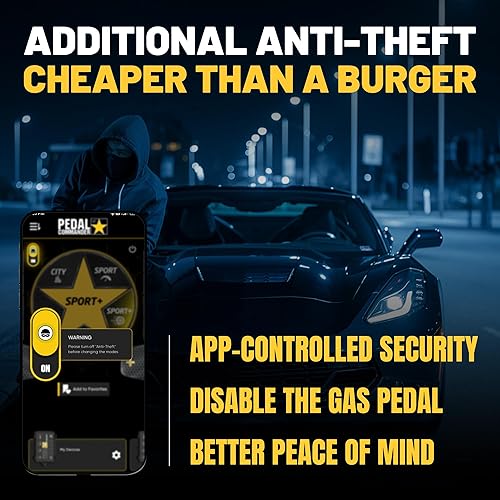 Vista 4 de PEDAL COMMANDER Controlador de respuesta del acelerador para Chevrolet Corvette C7 2014-2019 - Plug & Play, antirrobo y control de aplicaciones