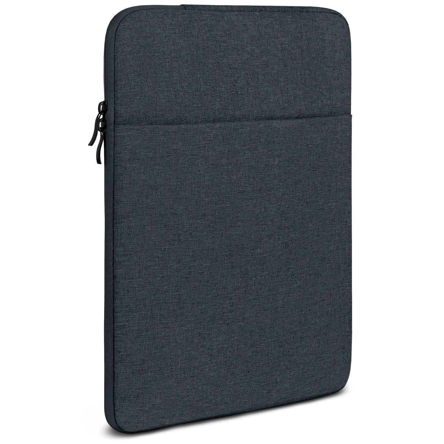 moex Funda para tablet Samsung Galaxy Tab S11 Ultra con cremallera y compartimento para accesorios, funda de tela de nailon suave acolchada, funda minimalista para salpicadero, antracita