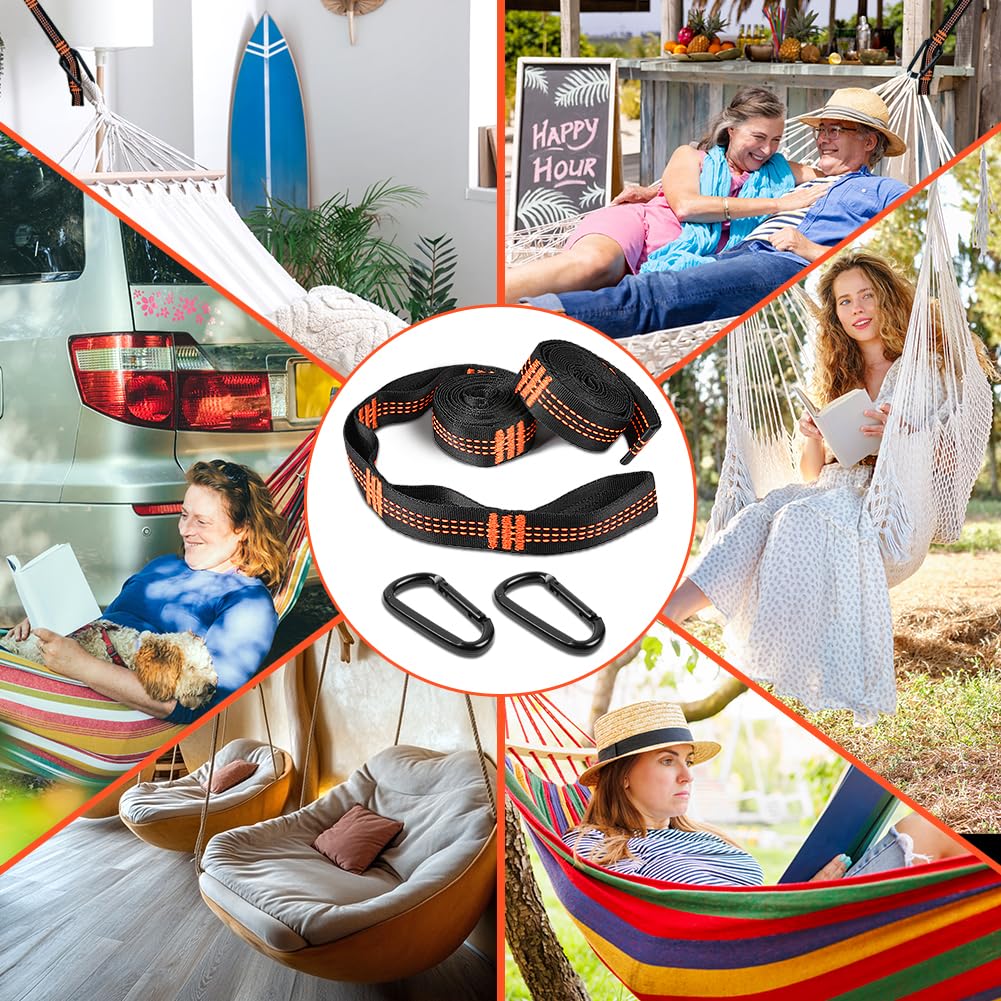 Vicloon Cordes de Suspension Polyester 2m 453,6 kg Hamac de Camping