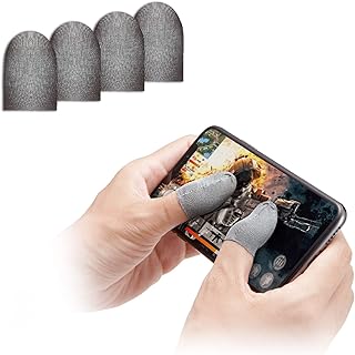 エレコム 荒野行動 PUBG スマホゲーム用 指サック 手汗対策 【銀繊維でより高感度な操作】 女性・子ども向けサイズ 4個入り iPhone/Android P-GMFF02S4SV