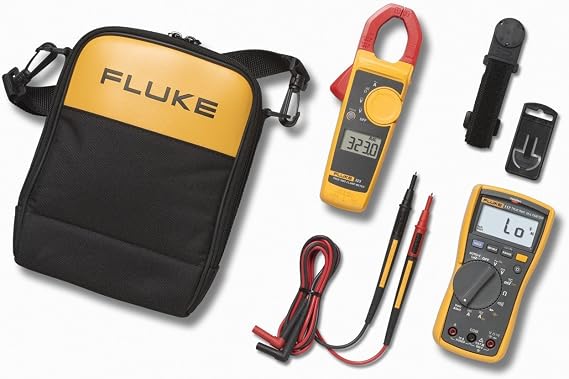 Fluke 117/323 KIT Multimeter and Clamp Meter Combo Kit + TL81A Test Lead Set, Deluxe Electronic
