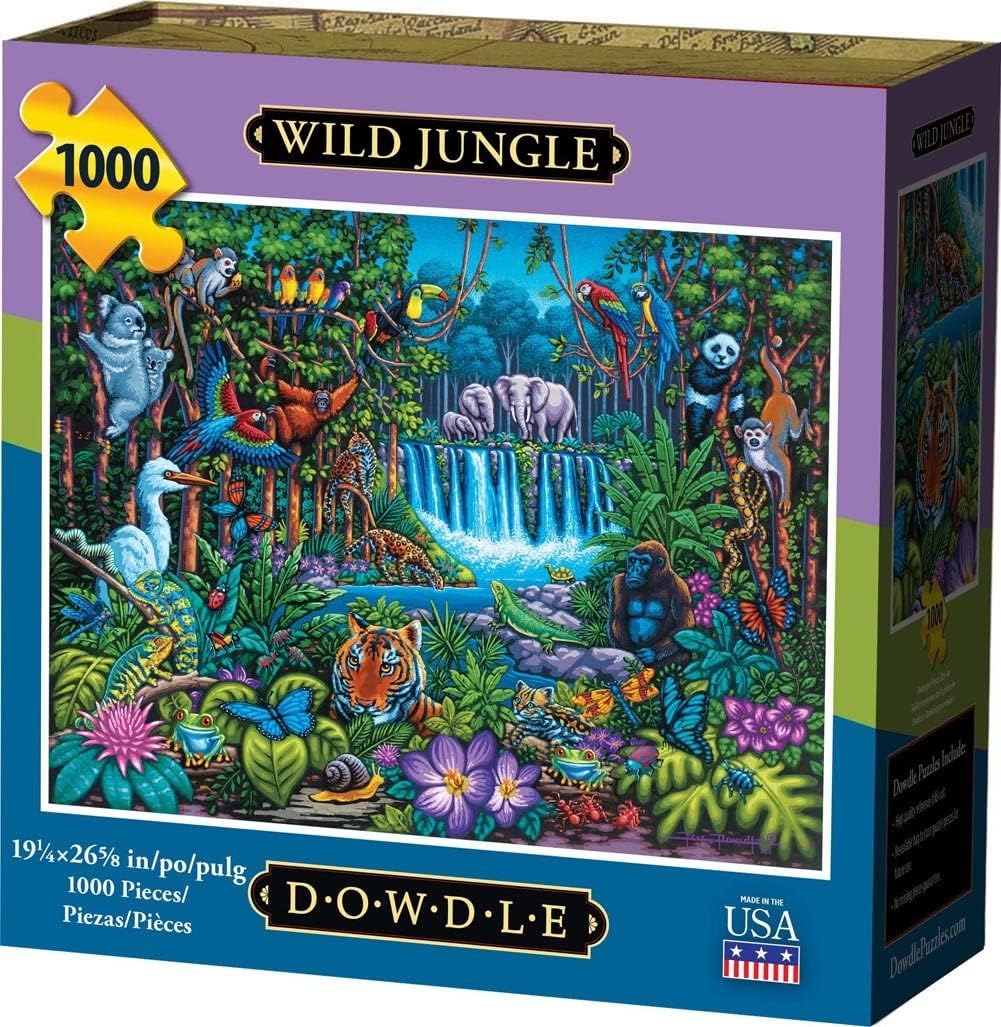 Dowdle Jigsaw Puzzle - Wild Jungle - 1000 Piece