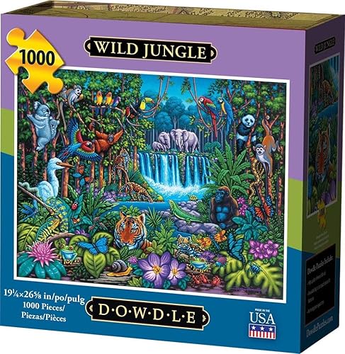 Rompecabezas de Dowdle - Wild Jungle - 1000 piezas