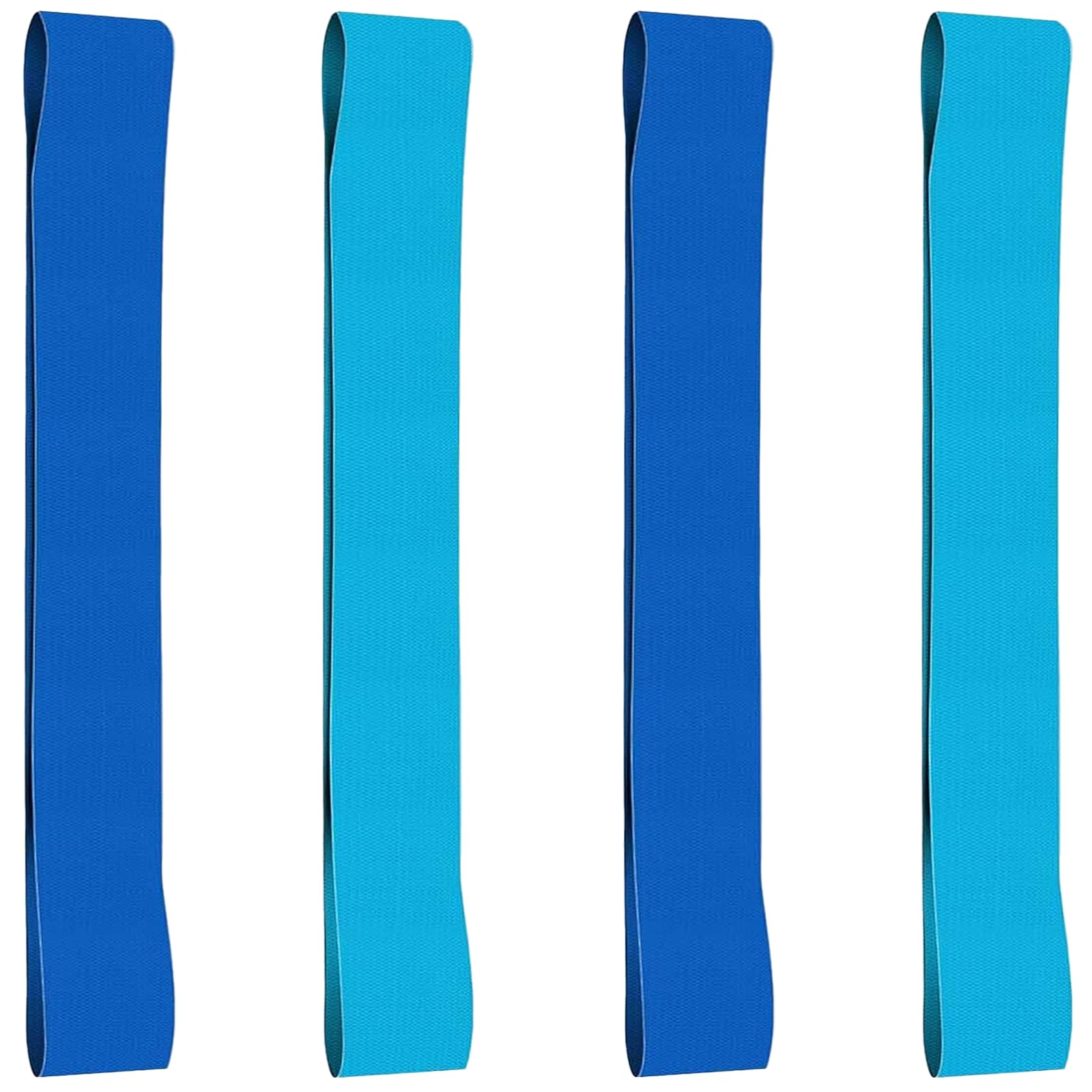 Lfcfbh Blue 4 Pack Widen Beach Towel Bands For Sun Loungers, Elastic, Windproof (2 Pack +2 Pack Lightblue)
