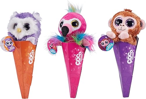Miniatura 7 de Coco Surprise Neon (paquete de 3 al azar) por ZURU juguetes de peluche surtidos al azar con decoración de lápiz coleccionable para bebé, juguete de