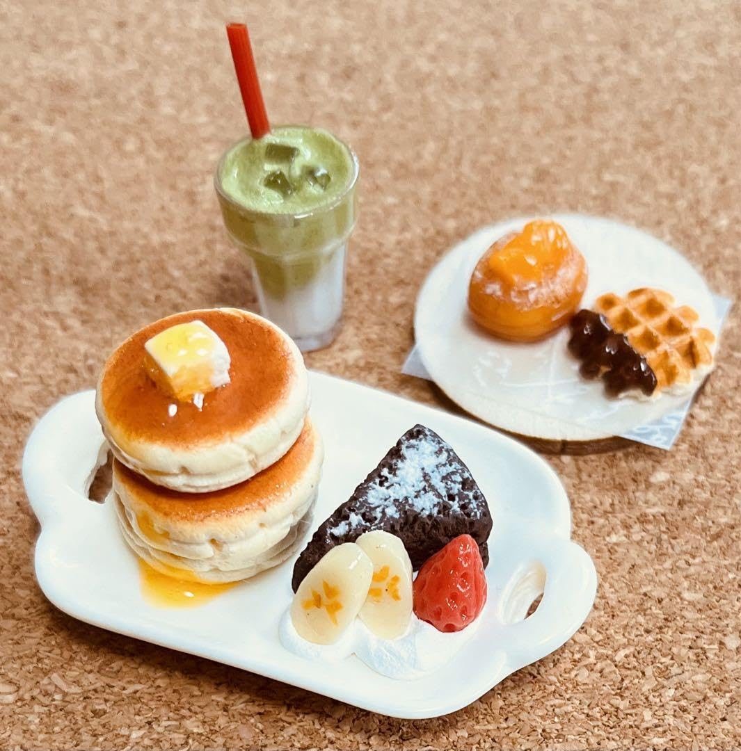 Amazon.co.jp: ミニチュア パンケーキ ワッフル ランチ : ホーム