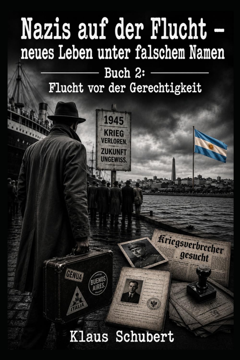 Nazis auf der Flucht – neues Leben unter falschem Namen: Buch 2: Flucht vor der Gerechtigkeit (Historische Romane von Klaus Schubert)