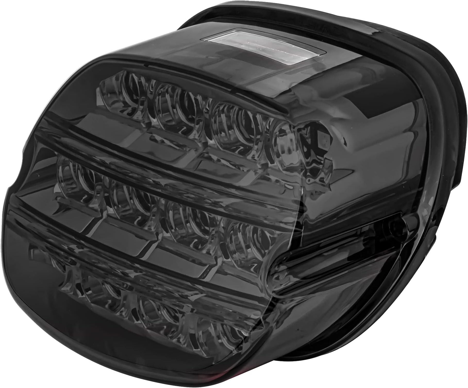 Rear Layback LED Taillamp Replacement for Harley Davidson - Smoked Lens