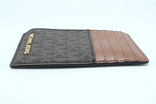 Miniatura 4 de Michael Kors Jet Set - Funda para tarjetas con cremallera superior, color marrón, Marrón, Jet Set Travel