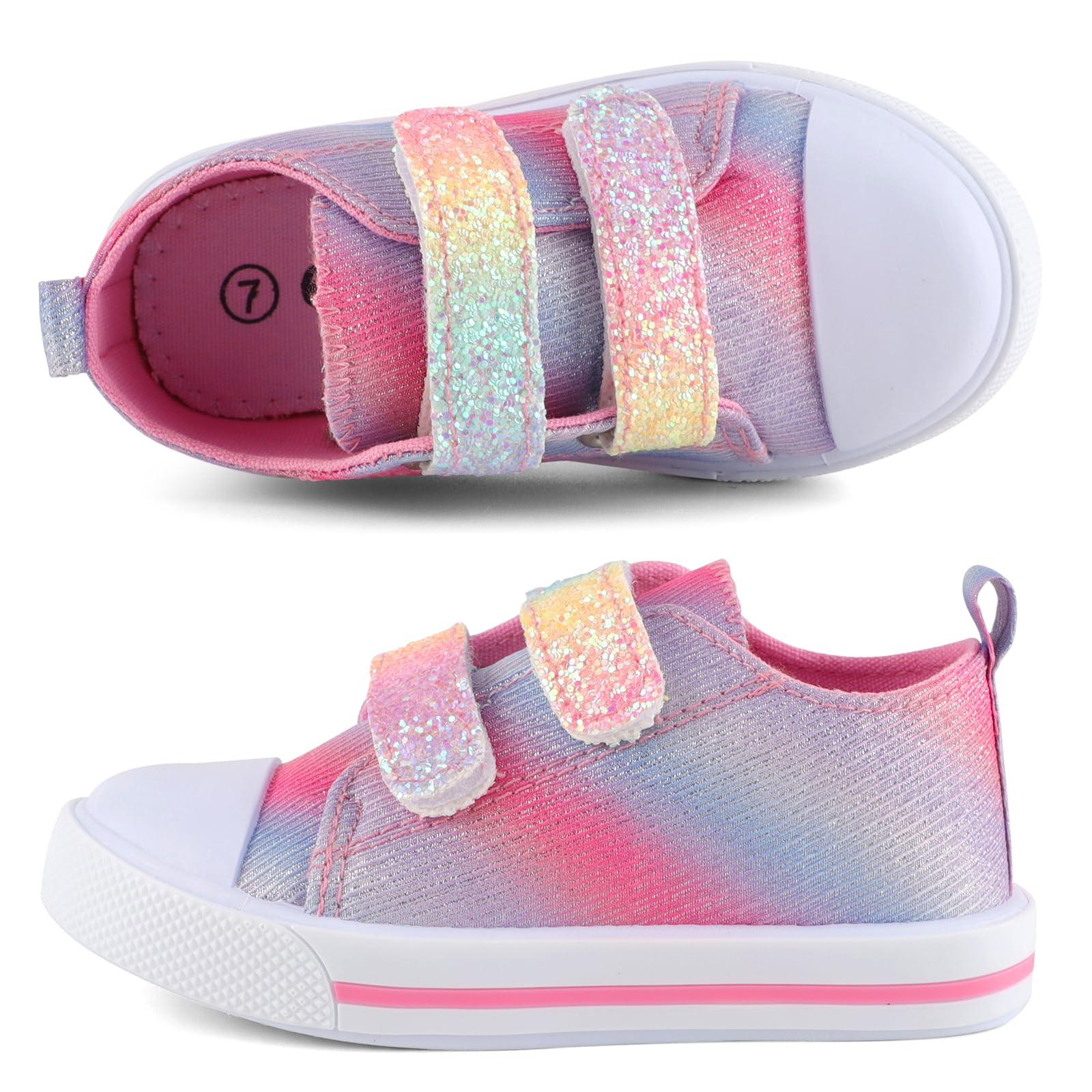 1-5 Année Basket Bebe Fille Platform Chaussures enToile pour Fille Petits Modèle Mignon