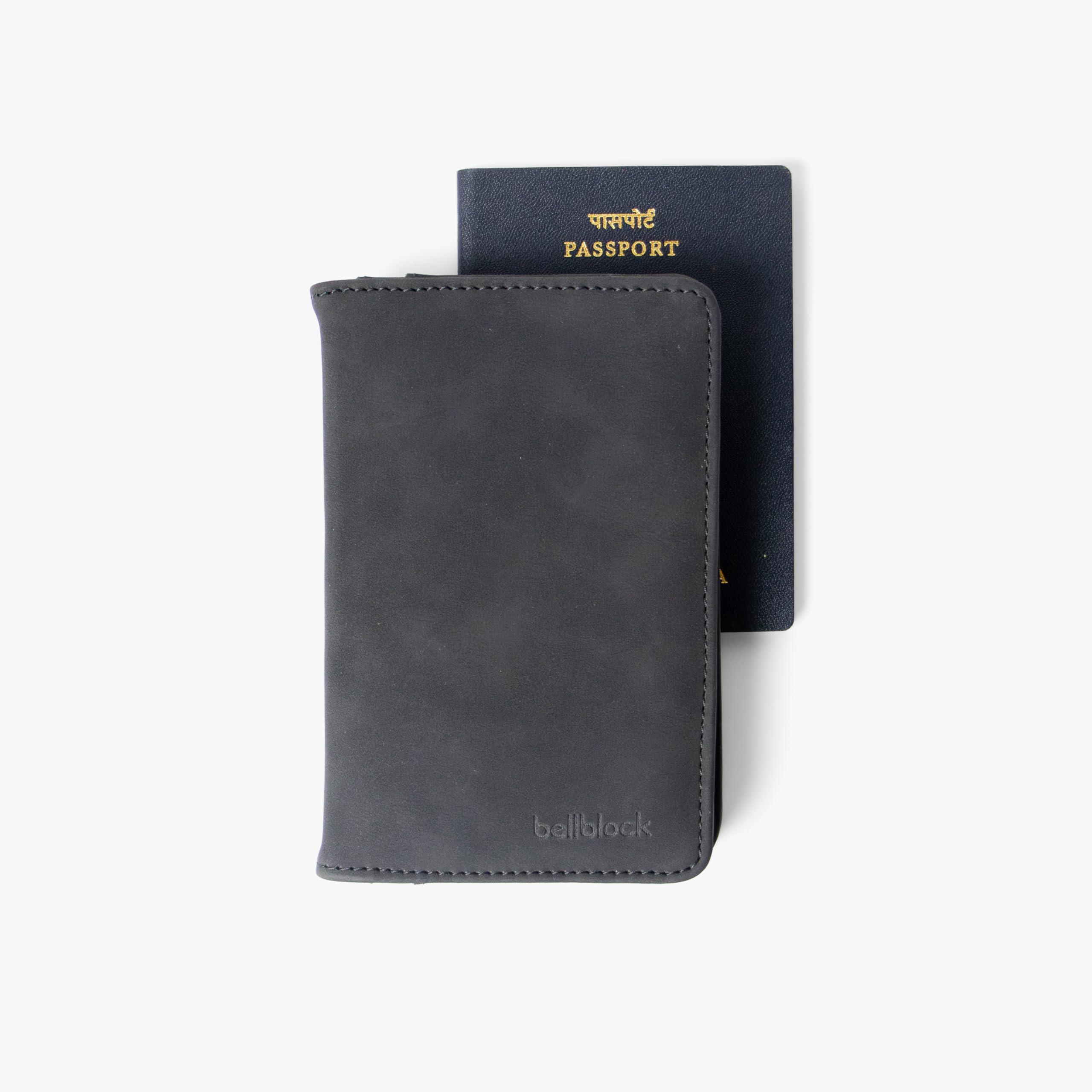 bellblock Passport Holder/Cover for Men/Women/Couple/Family | Passport/Document Organiser for Travel | Card & Currency Slot | Vegan PU Leather | Black (Pack of 1)-picture-44