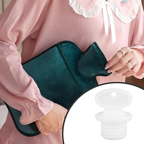 Miniatura 7 de Healifty Tapón de bolsa de agua caliente, pequeño tapón de plástico para sacos de agua caliente, repuesto antifugas, bolsa de agua caliente, tapón