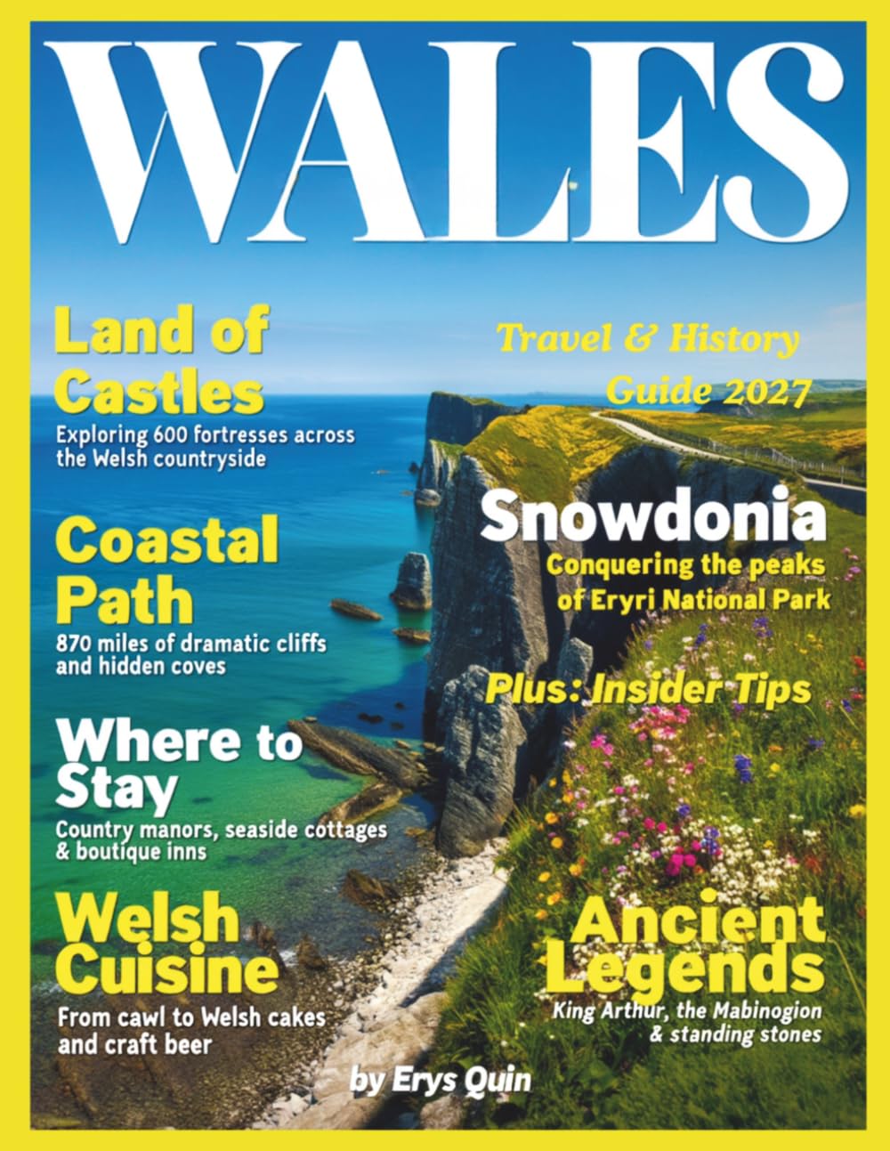 WALES TRAVEL GUIDE (FULL COLOR): Explore Ancient Castles, Breathtaking National Parks, and Hidden Gems Across Wales, Including Coastal Paths, Scenic Villages, and Outdoor Activities
