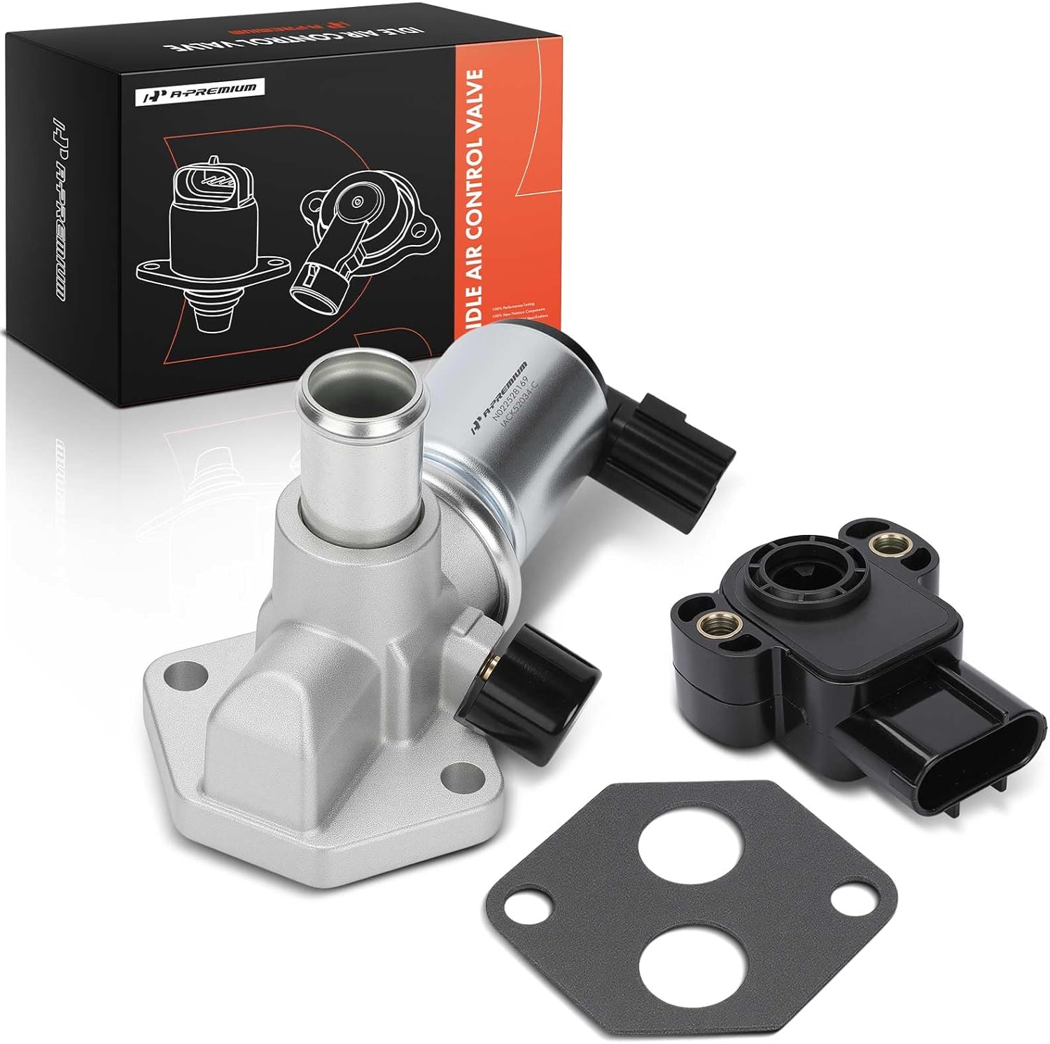 A-Premium Idle Air Control Valve IAC + Throttle Position Sensor TPS Compatible with Ford Mustang 1996-2001, Crown Victoria 1996-2002, Thunderbird & Lincoln Town Car & Mercury Cougar, Grand Marquis