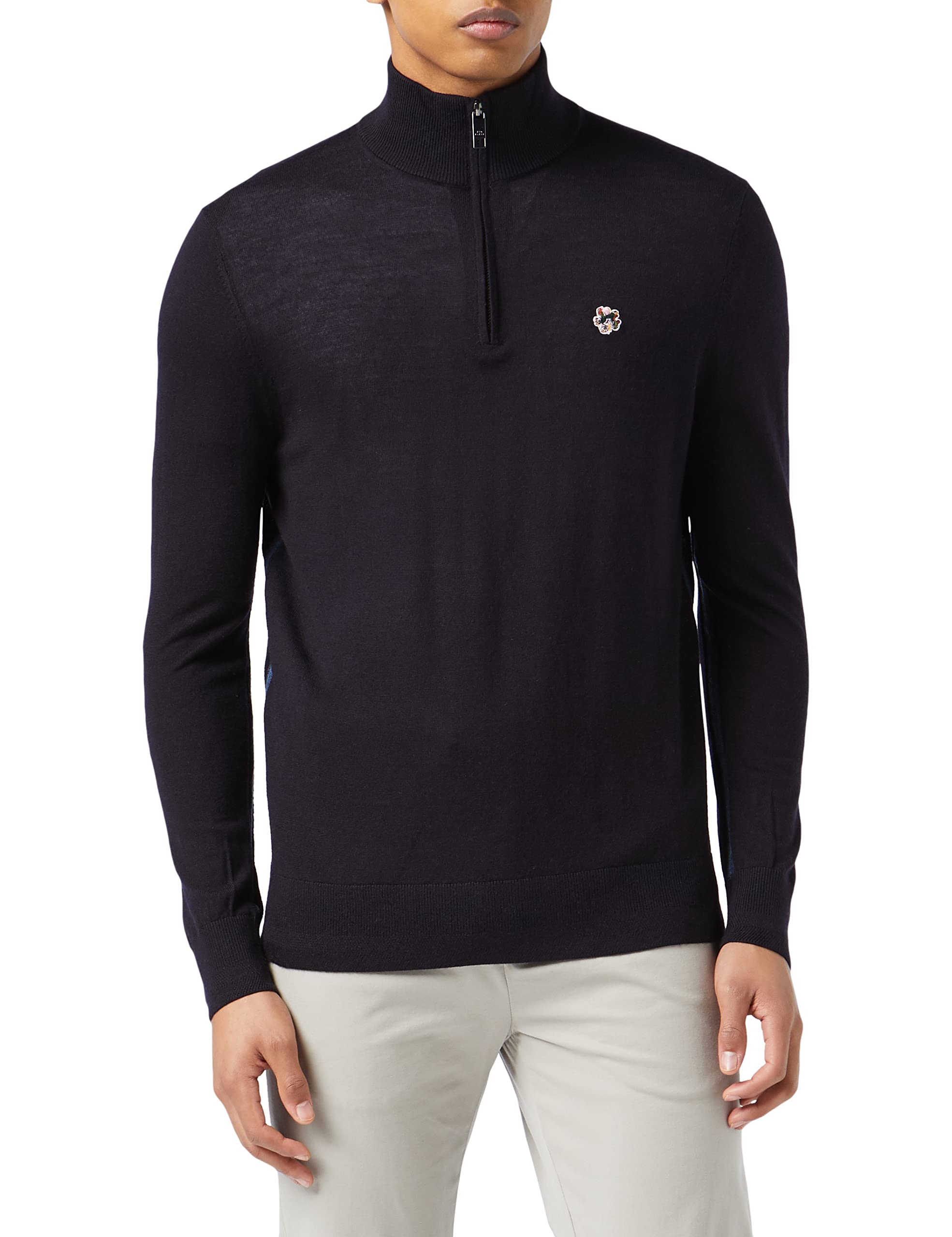 Ted Baker Men's Mmk-tooting-ls Core Half Zip Pullover Sweater