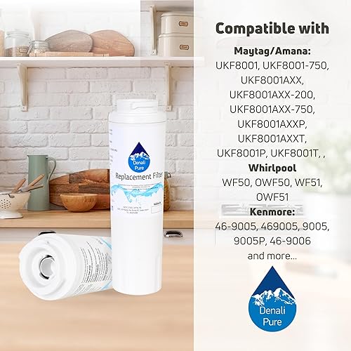 Miniatura 9 de Replacement for KitchenAid KBRA22ERBL01 Refrigerator Water Filter - Compatible with KitchenAid 4396395 Fridge Water Filter Cartridge