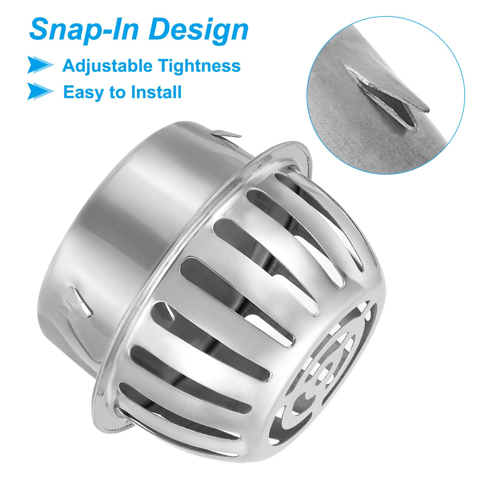 PATIKIL 2pz Filtro Protezione Grondaie a Cupola Filtro Pluviale Strumento
