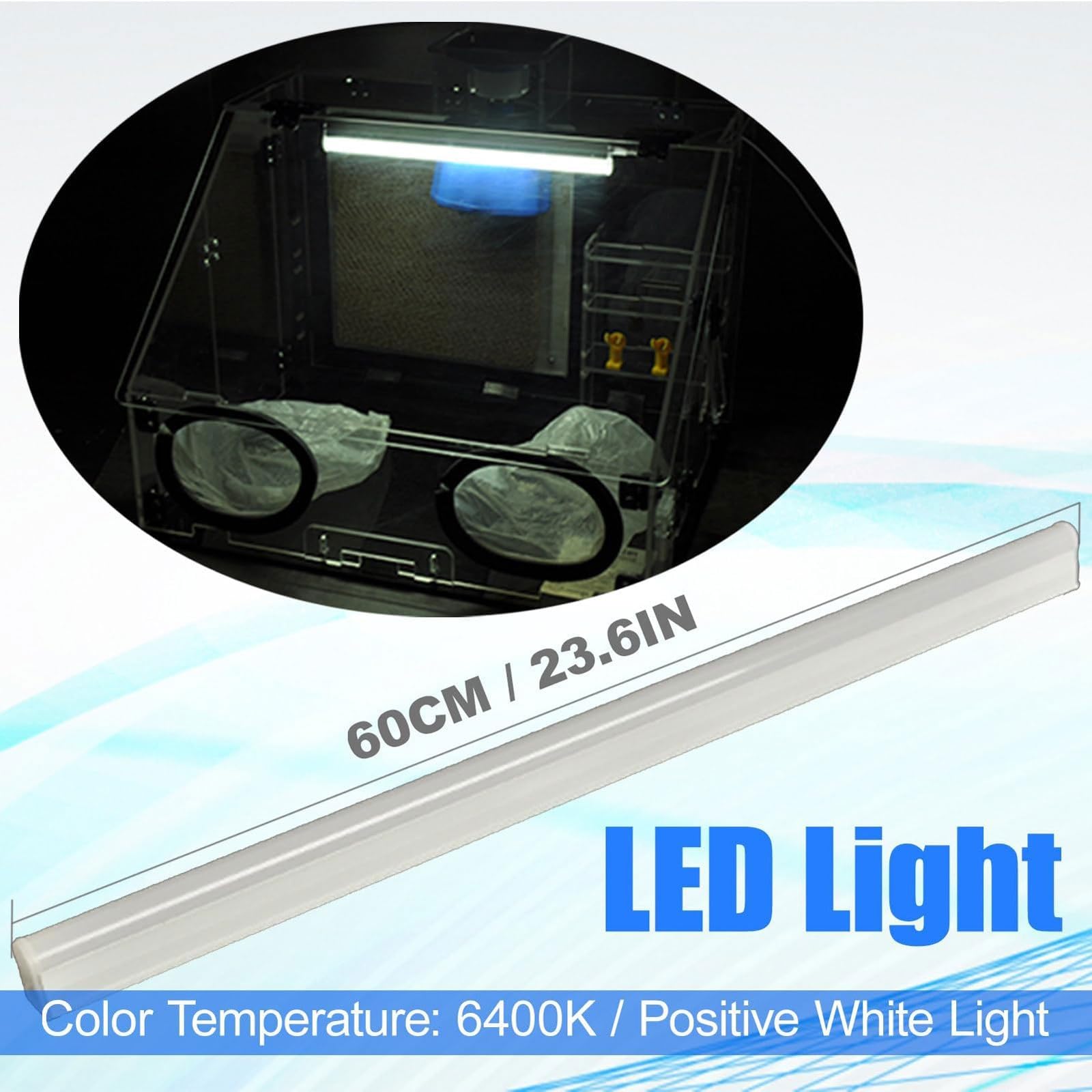 Zestaw kabiny lakierniczej z oświetleniem LED/wężem wydechowym – przezroczysta, hermetyczna szafka lakiernicza do stołu rzemieślniczego, kabina lakiernicza 40 W do modeli, tortów, modeli, rękodzieła