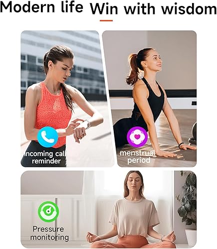 Miniatura 7 de Pulsera inteligente de salud, regalos para mujeres y hombres, regalos de elefante blanco, seguimiento de actividad y fitness, frecuencia cardíaca,