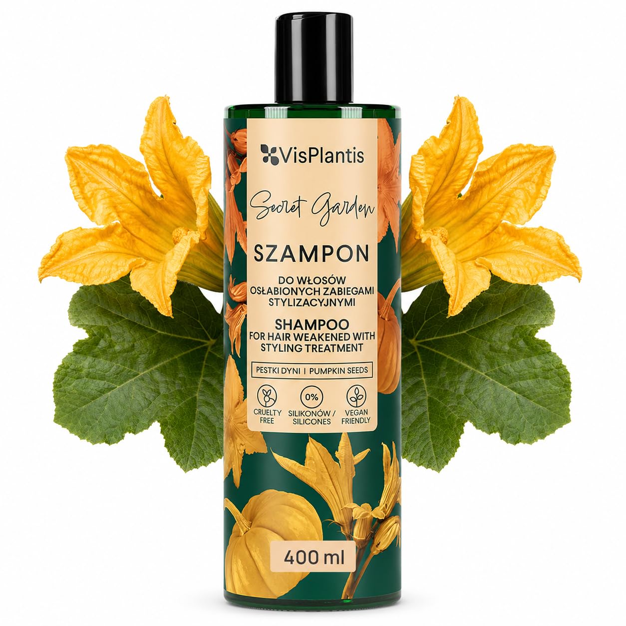 Vis Plantis Hair Conditioner Weakened with Styling Treatments Pumpkin 400ml