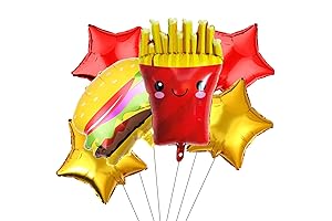 French Fries and Hamburg Birthday Party Decorations