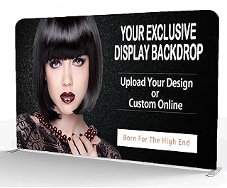 Custom Tension Fabric Display Backdrop, Step and Repeat Stand Banner For Events, Trade Show,Display Backdrop Booth, Weddings And Advertising