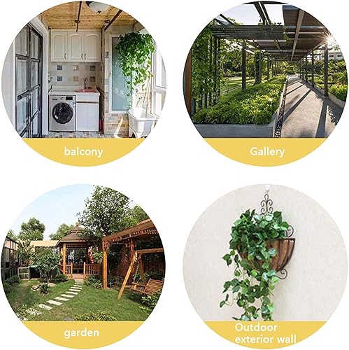 Miniatura 2 de Yowein - Forro de fibra de coco, forro de repuesto para ventana, macetero, macetero, coco, coco, maceta, macetero de coco para jardín, maceta,