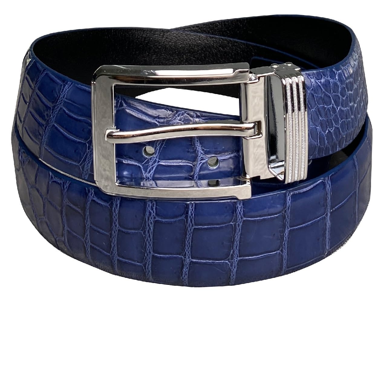 vinacreations AIIigator Belt Leather Strap Belts 1.5" Width Adjustment Removal Buckle Jean Dress Croc Handmade