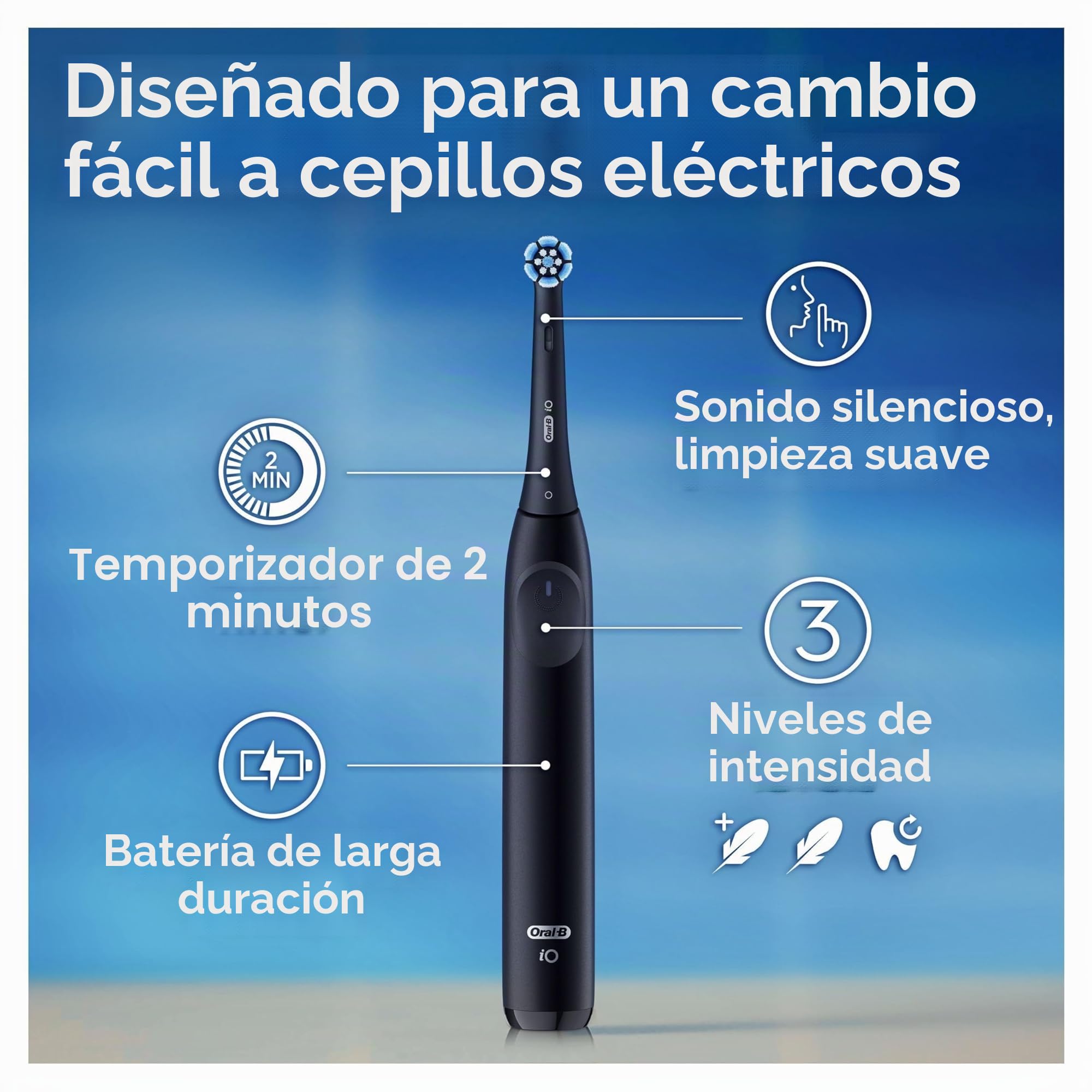 Oral-B iO2 - Cepillo de dientes (negro),