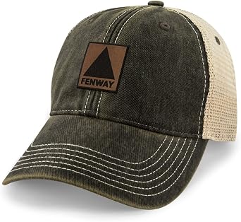 Chowdaheadz Fenway Leather Patch Dirty Water Trucker Hat