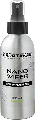 Revestimiento de cerámica para automóviles – Nano limpiaparabrisas de protección automática – 3.4 fl oz repelente al agua del parabrisas – Sellador