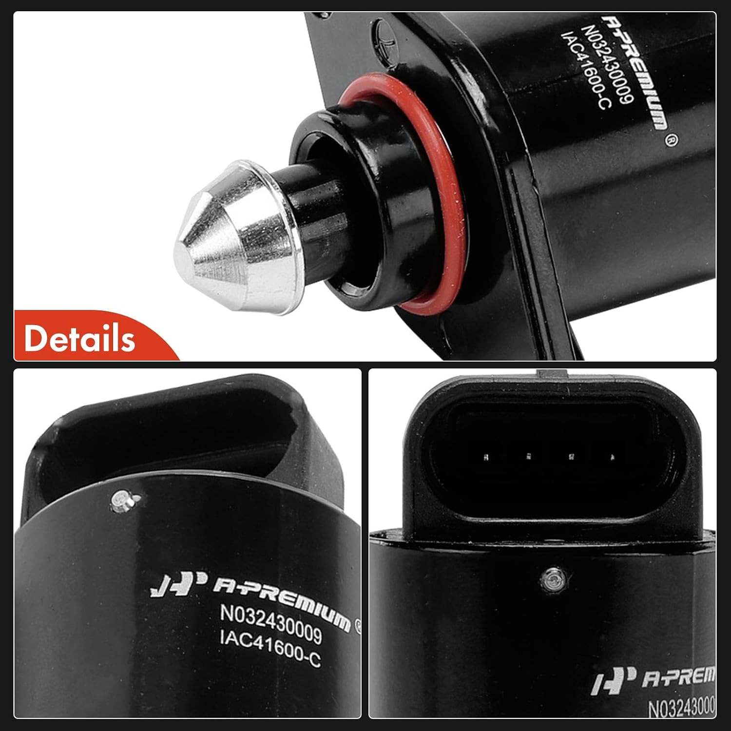 A-Premium Fuel Injection Idle Air Control Valve Compatible with Dodge Ram 2500, Ram 3500, 2000 2001 2002 2003, 8.0L, Replaces# 53032067AA