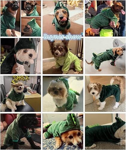 Miniatura 2 de Ropa para perros, disfraz para mascotas pequeñas, disfraz de dinosaurio de Halloween, ropa para perros, trajes divertidos de Apperal (XS)