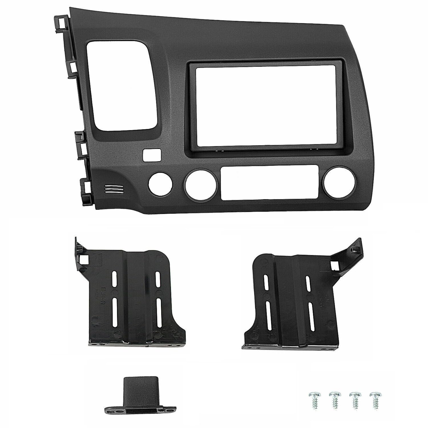 Double DIN Car Stereo Radio Installation Dash Kit Compatible with Honda Civic (Dash Kit + Wiring Harness + Antenna Adapter) 2006 2007 2008 2009 2010 2011