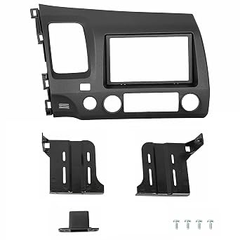 Double DIN Car Stereo Radio Installation Dash Kit Compatible with Honda Civic Dash Kit 2006 2007 2008 2009 2010 2011