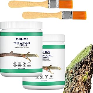 Wellnoon 2PCS Tree Wound Sealer Healing Paste - 100g Bonsai Pruning Cutting Paste, Tree Grafting Paste, Bonsai Tree Wound Sealant, Seal and Heal Tree, Tree Feed Repair Tools for Bonsai Pruning
