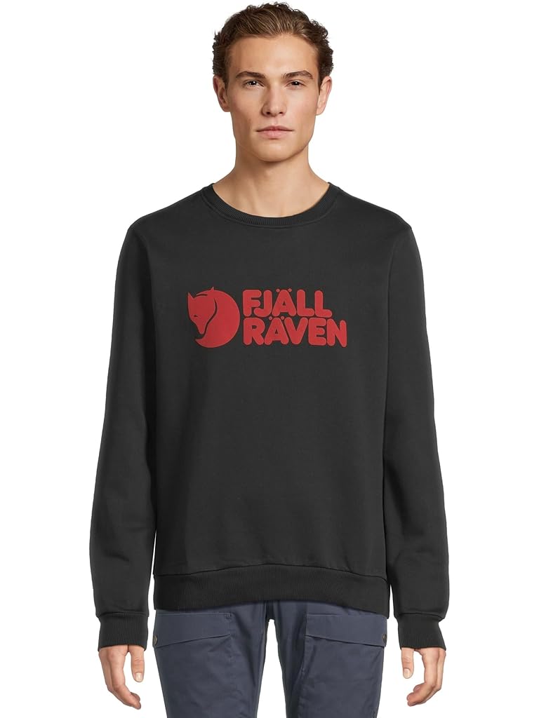 Black Fjällräven Fjallraven Logo Sweater