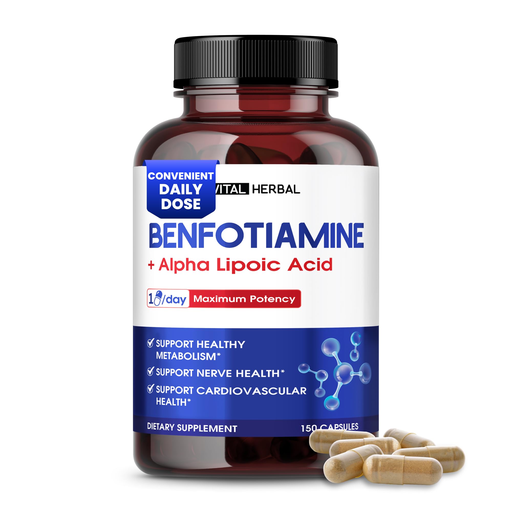 methylcobalamin glutathione 500 mg alpha lipoic benfotiamine pyridoxine Vital Herbal B1 & Acid Supplement, 150 Capsules FDA approves first at-home 2000GS Size:3 X 20ml Syringe
