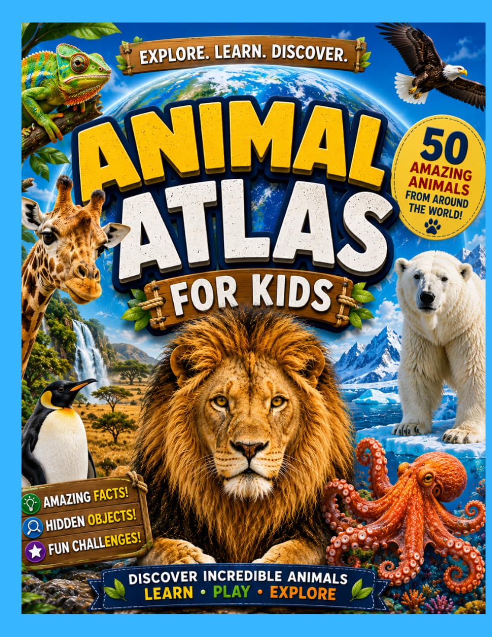 Animal Atlas for Kids: 50 Amazing Animals From Around the World