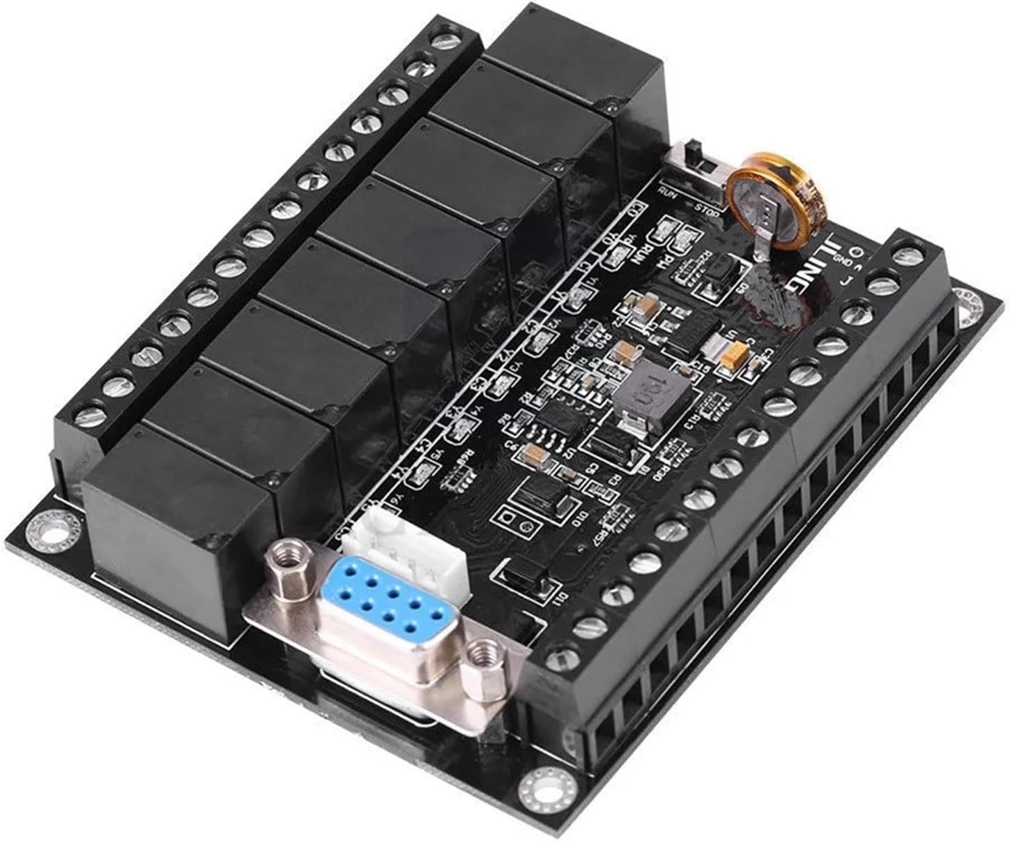 FX1N-20MR Programmable Controller Relay Module DC24V 12 In 8 Out Analog 1AD+1DA Industrial Control Board relay Output