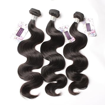Bella Hair 100% Real Brazilian Body Wave Bundles Hair Extensions Human Virgin Hair Weave 3 Bundles Natural Color 8"-34" 24inch