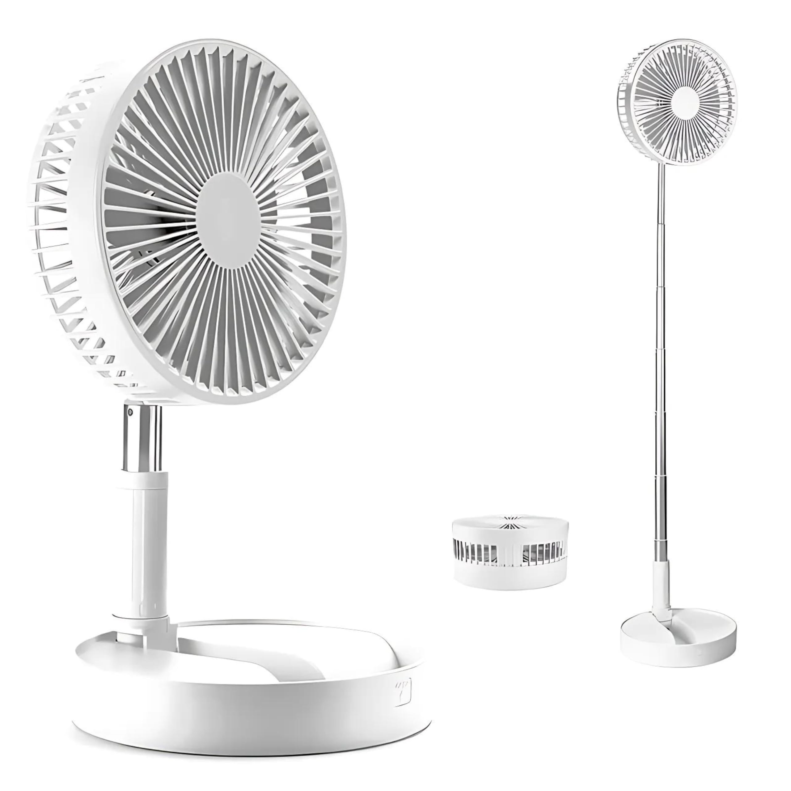 Mabron Upgraded Oscillating Fan Height Adjustable Folding & Portable Fan Rechargeable Battery Operated Fan with 4 Speeds Strong Wind for Home Travel Camping Fan-𝟏𝟓 𝐘𝐞𝐚𝐫𝐬 𝐖𝐚𝐫𝐫𝐚𝐧𝐭𝐲